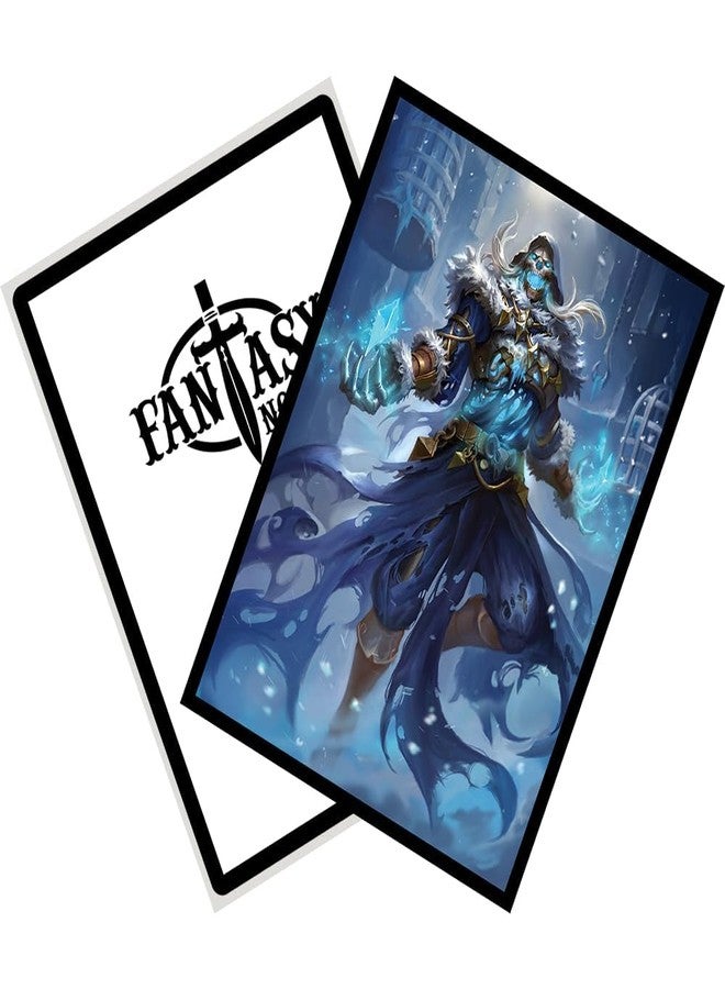 Fantasy North - Rimecage - The Risen Cold - 100 Smooth Matte TCG Trading Card Sleeves - Fits Magic MTG Commander Pokemon and Other Card Games - Playing Card Sleeves - Image 5